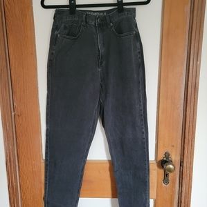 American Eagle Black Mom Jeans